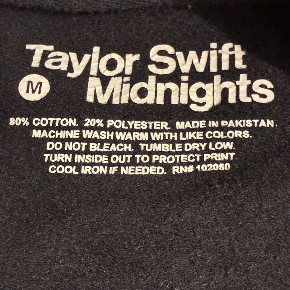 Taylor‎ Swift Midnights Size Medium Graphic Sweatshirt Crewneck Eras Tour